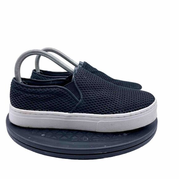 Sam Edelman Women’s Mesh Upper Lacey Slip-on Platform Sneakers in Black size 8 - Picture 1 of 9